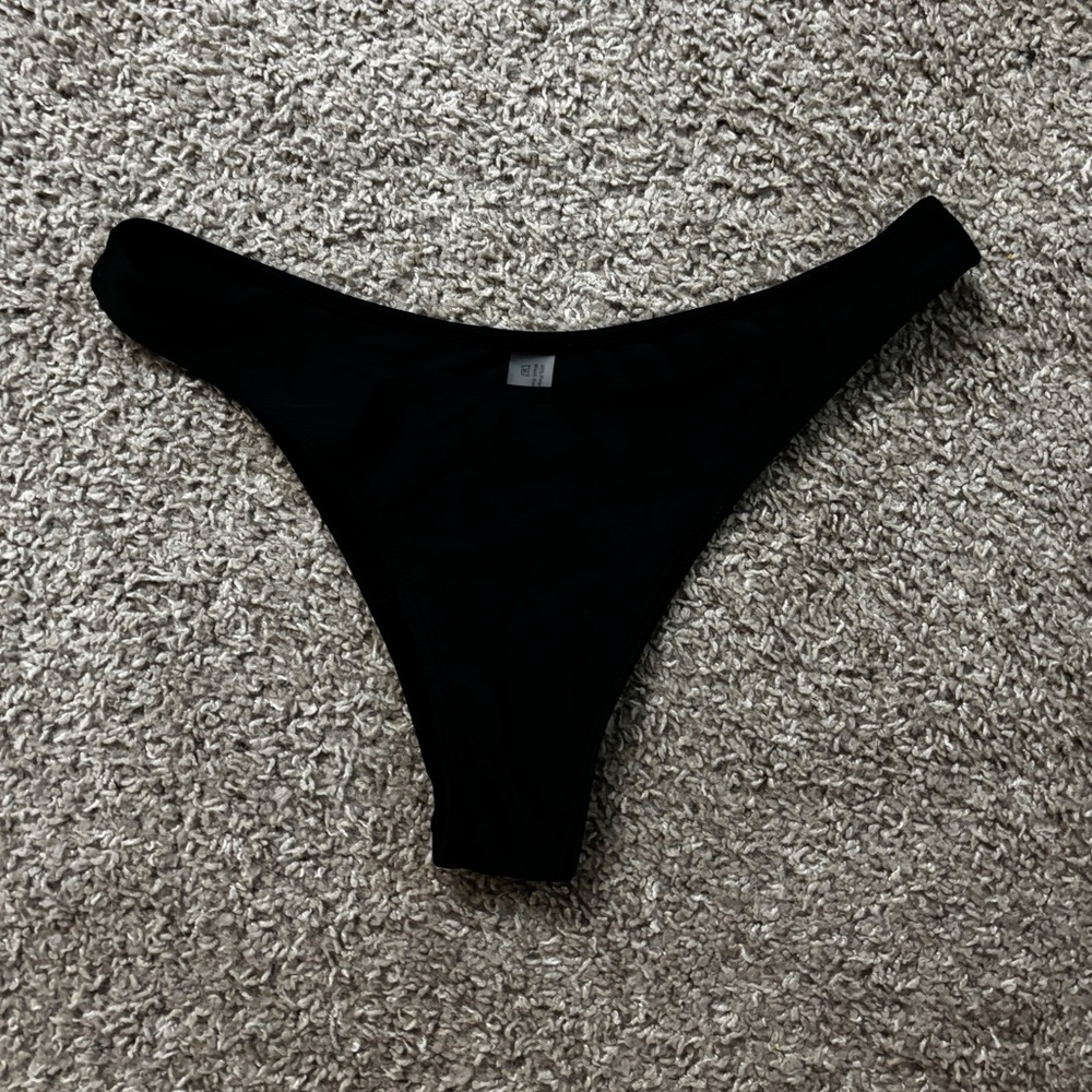Black Cheeky Bikini Bottom